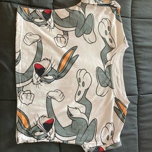 Bugs bunny crop top t shirt. Medium size